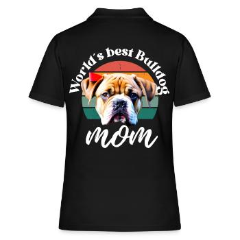 MEILLEURE MAMAN BULLDOG DU MONDE Dog Dogs Bulldog - Polo Femme - noir - Dos - Ailine (174cm)