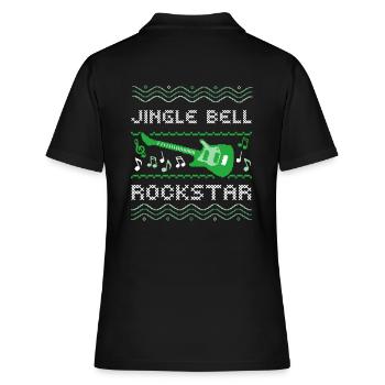 PULL DE NOËL MOCHE, JINGLE BELL ROCK-STAR - Polo Femme - noir - Dos - Ailine (174cm)