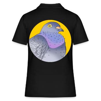 Pigeon Race Pigeon Pigeons - Polo Femme - noir - Dos - Ailine (174cm)