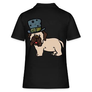 Idée cadeau Dog Owner Pug Hat Mister Sir - Polo Femme - noir - Dos - Ailine (174cm)