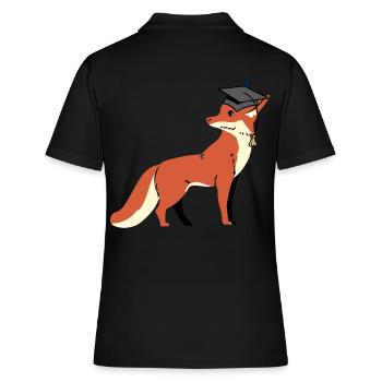 renard sagesse sage érudit apprendre sage - Polo Femme - noir - Dos - Ailine (174cm)
