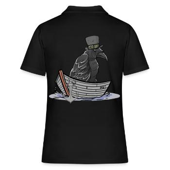 Crow Raven Ferryman Ravens Crows Bateau Bateaux - Polo Femme - noir - Dos - Ailine (174cm)