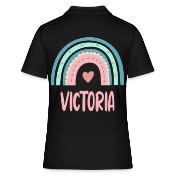 Victoria Nom Rainbow Baby - Polo Femme - noir - Dos - Ailine (174cm)