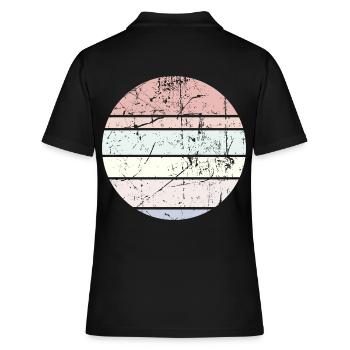 Contexte Pastel Circle - Polo Femme - noir - Dos - Ailine (174cm)