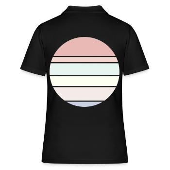 Contexte Pastel Circle - Polo Femme - noir - Dos - Ailine (174cm)