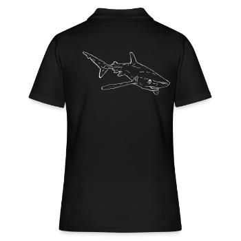 Hai T-Shirt - Frauen Polo Shirt - Schwarz - Hinten - Ailine (174cm)