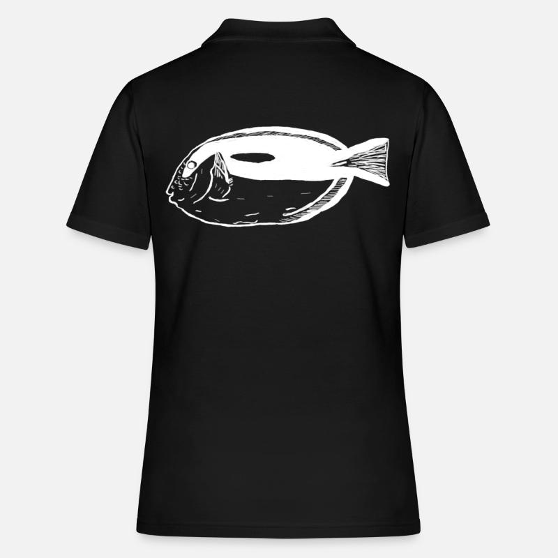 Pallets surgeonfish white - Women's Polo Shirt - black