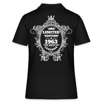 1963 - Frauen Polo Shirt - Schwarz - Hinten - Ailine (174cm)