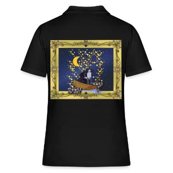 Starry Sky Fantasy Warrior Mystiquement Magique - Polo Femme - noir - Dos - Ailine (174cm)