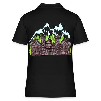 Autriche Château médiéval Forteresse Chevaliers fantastiques - Polo Femme - noir - Dos - Ailine (174cm)