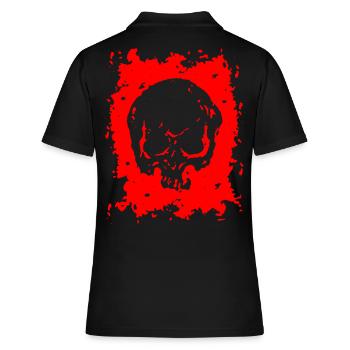 2reborn Head Totenkopf Horror Angst Tot - Frauen Polo Shirt - Schwarz - Hinten - Ailine (174cm)