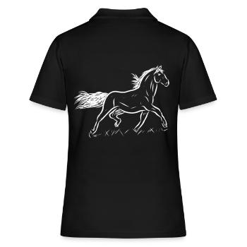 Cheval - Polo Femme - noir - Dos - Ailine (174cm)