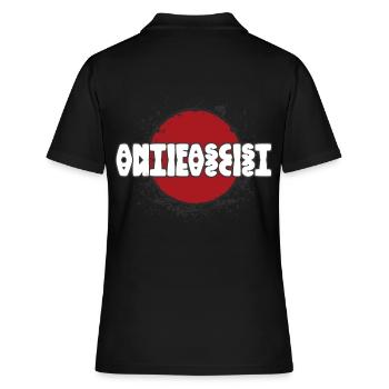 Antifasciste Antifasciste antifasciste - Polo Femme - noir - Dos - Ailine (174cm)