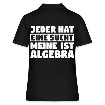 Mathematik Mathe Rechnen Algebra - Frauen Polo Shirt - Schwarz - Hinten - Ailine (174cm)