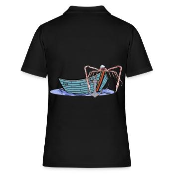 marin marin marin marin Moin ahoy crabe - Polo Femme - noir - Dos - Ailine (174cm)