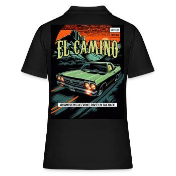 El Camino Vintage Comic - Polo Femme - noir - Dos - Ailine (174cm)