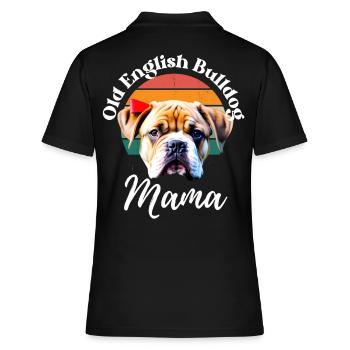OLD ENGLISH BULLDOG MAMA - Dog Dogs Bulldog - Polo Femme - noir - Dos - Ailine (174cm)