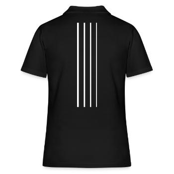 Bass - Frauen Polo Shirt - Schwarz - Hinten - Ailine (174cm)