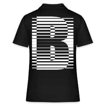 LETTER B - Women's Polo Shirt - black - Back - Ailine (174cm)