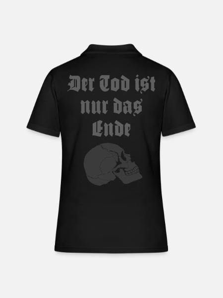 Der Tod - Frauen Polo Shirt - Schwarz