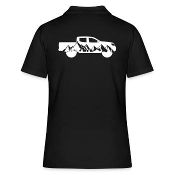 Pick up 4x4 voiture tout-terrain pick-up - Polo Femme - noir - Dos - Ailine (174cm)