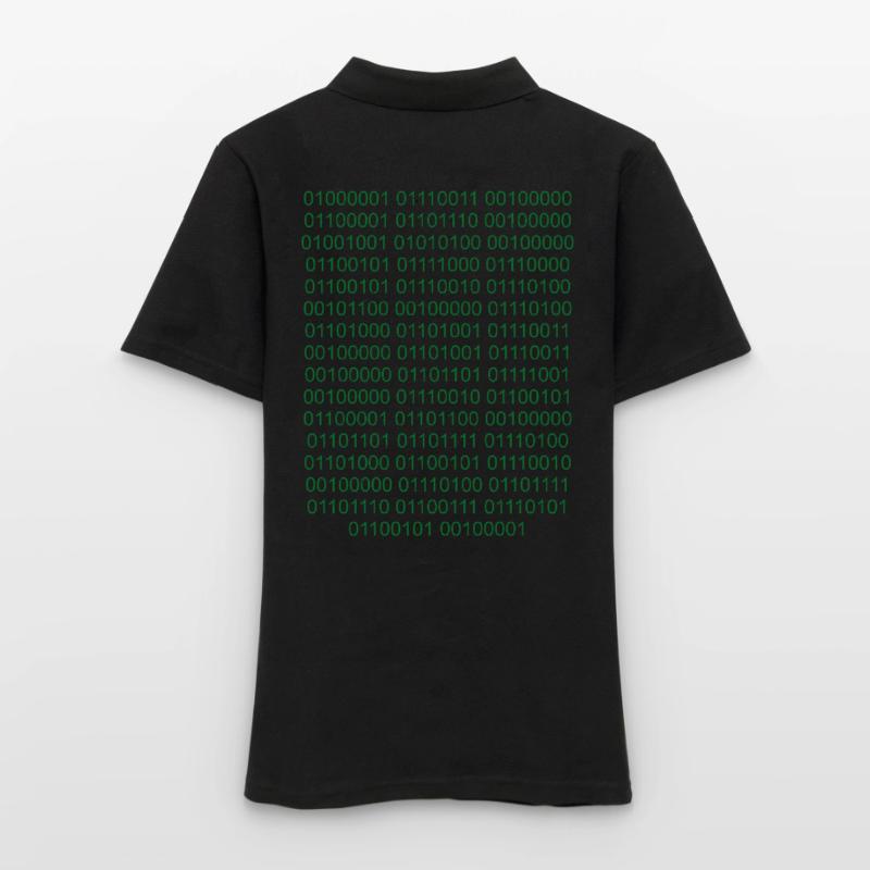 Binary Code Computer Scientist Nerd Women's Polo Shirt