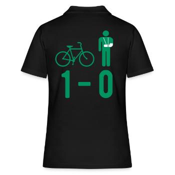 Accident de vélo plâtre fracture fracture - Polo Femme - noir - Dos - Ailine (174cm)