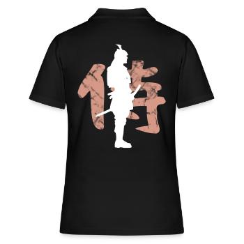 samouraï - Polo Femme - noir - Dos - Ailine (174cm)
