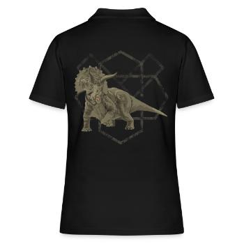 Triceratops - Polo Femme - noir - Dos - Ailine (174cm)