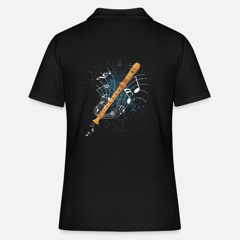 recorder - Women's Polo Shirt - black