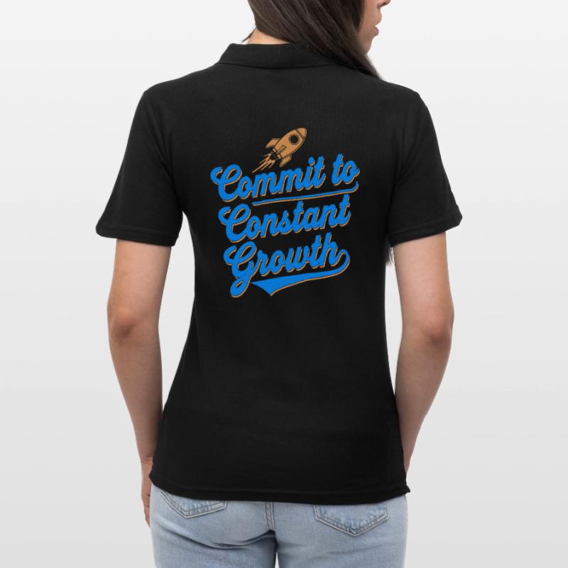Commit to constant growth for Women's Polo Shirt