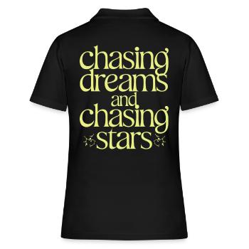 Sagittarius Zodiac Signs: Chasing Dreams and Stars - Women's Polo Shirt - black - Back - Ailine (174cm)
