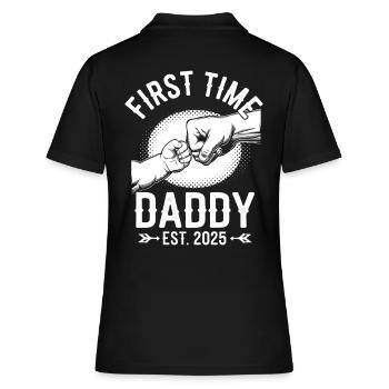 Première fois Papa Est. 2025 - Polo Femme - noir - Dos - Ailine (174cm)