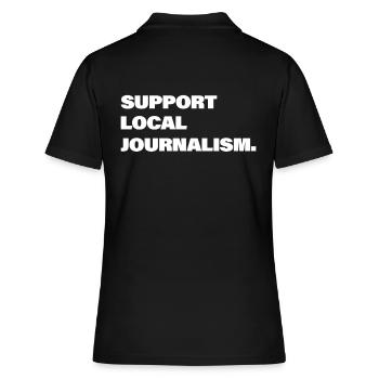 Soutenir le journalisme local - Polo Femme - noir - Dos - Ailine (174cm)