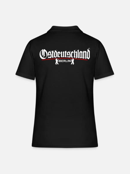 Ostdeutschland - BERLIN - Frauen Polo Shirt - Schwarz