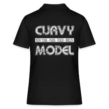 tshirt modèle bien roulé t-shirt joufflu xl over size - Polo Femme - noir - Dos - Ailine (174cm)