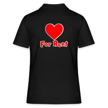Coeur à louer Heart for rent - Polo Femme - noir - Dos - Ailine (174cm)