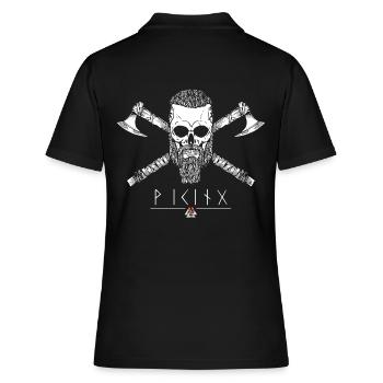 Viking - Skull Runen - Polo Femme - noir - Dos - Ailine (174cm)