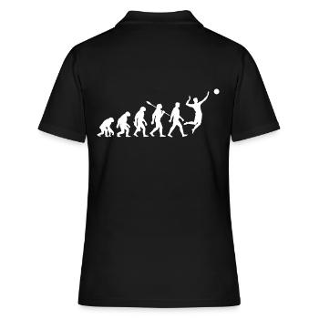Evolution - Volleyball - Volleyballer - Polo Femme - noir - Dos - Ailine (174cm)