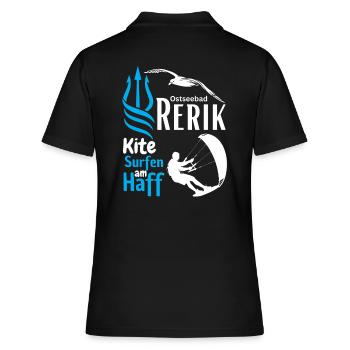Rerik kite surf dans le lagon de la station balnéaire de Rerik sur la mer Baltique - Polo Femme - noir - Dos - Ailine (174cm)