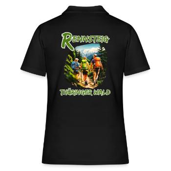 Rennsteig-Forêt de Thuringe-Thuringe - Polo Femme - noir - Dos - Ailine (174cm)
