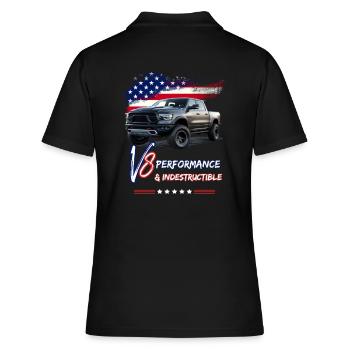Camionnette - Performance et - Pick Up - Polo Femme - noir - Dos - Ailine (174cm)