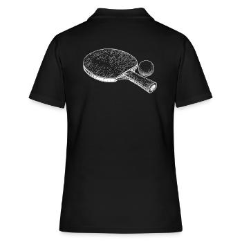 Ping-pong - Frauen Polo Shirt - Schwarz - Hinten - Ailine (174cm)
