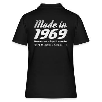 Made In 1969 Birthday Gift 53 Years Retro - Women's Polo Shirt - black - Back - Ailine (174cm)
