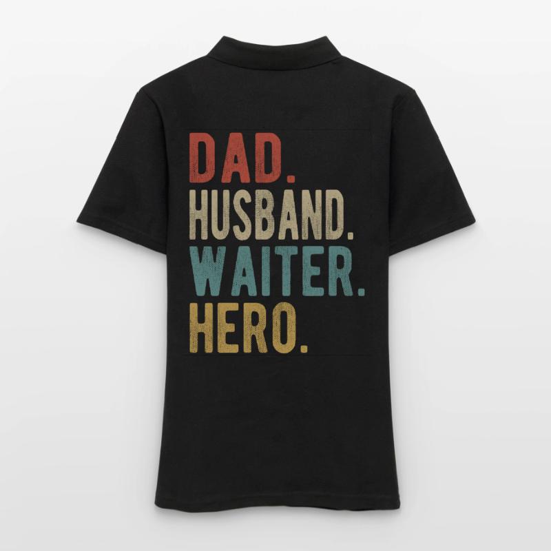 Kellner Papa Ehemann Held Frauen Polo Shirt