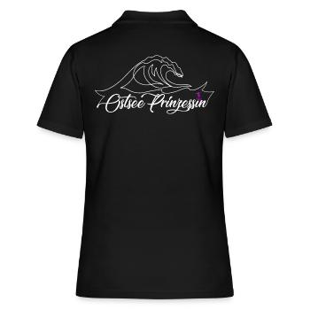 Princesse de la mer Baltique - Amour de la mer Baltique - Polo Femme - noir - Dos - Ailine (174cm)