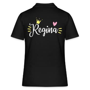 Couronne du nom de Regina - Polo Femme - noir - Dos - Ailine (174cm)