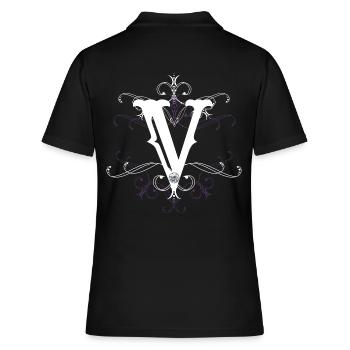 Point V(V)(v) - Women's Polo Shirt - black - Back - Ailine (174cm)