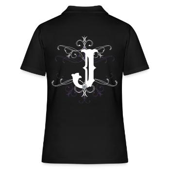 Letter J Letter J - Women's Polo Shirt - black - Back - Ailine (174cm)