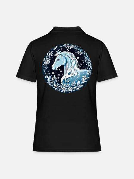Horse - Women's Polo Shirt - black